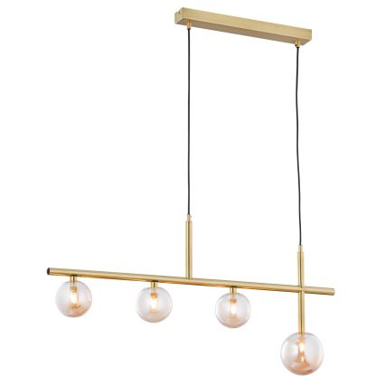 Jupiter 1899 - NEPTUN cable-suspended chandelier 4xG9/14W/230V gold