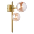 Jupiter 1900 - Wall light NEPTUN 2xG9/14W/230V gold/smoky beige