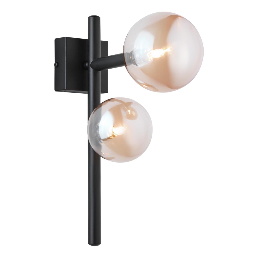 Jupiter 1906 - NEPTUN Wall Light 2x G9/14W/230V Black/Smoky Beige