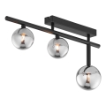 Jupiter 1907 - Surface-mounted chandelier NEPTUN 3xG9/14W/230V black/smoked gray