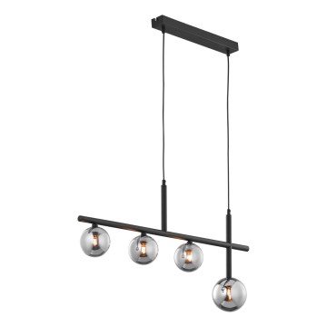 Jupiter 1908 - NEPTUN Cable Pendant Light 4xG9/14W/230V Black/Smoke Grey