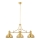 Jupiter 1915 - Chandelier on a pole PLATINO 3xE27/60W/230V brass