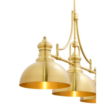 Jupiter 1915 - Chandelier on a pole PLATINO 3xE27/60W/230V brass