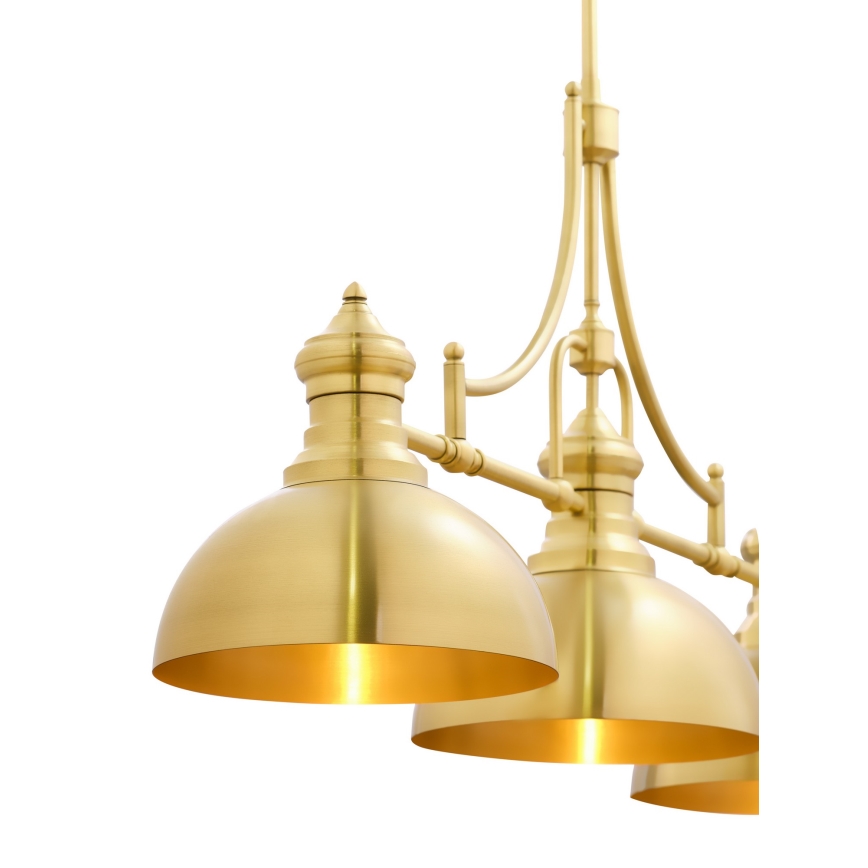 Jupiter 1915 - Chandelier on a pole PLATINO 3xE27/60W/230V brass