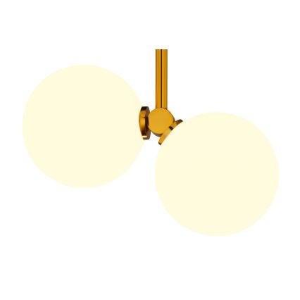 Jupiter 1918 - Chandelier on a pole LUNA 2xG9/40W/230V brass/black