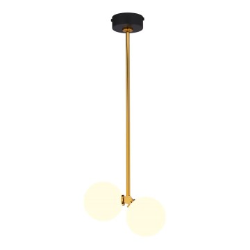 Jupiter 1919 - Chandelier on a pole LUNA 2xG9/40W/230V brass/black