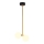 Jupiter 1919 - Chandelier on a pole LUNA 2xG9/40W/230V brass/black