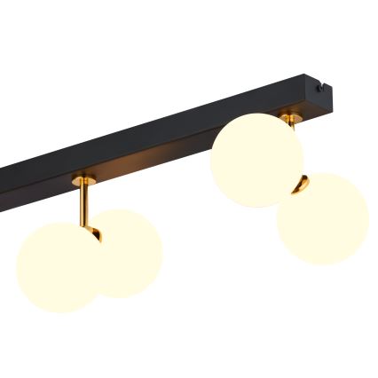 Jupiter 1920 - Surface-mounted chandelier LUNA 6xG9/40W/230V black/brass