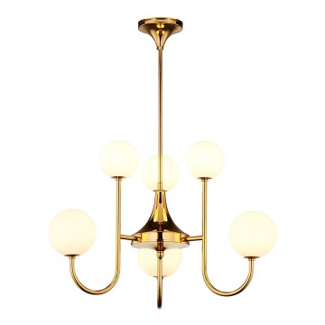 Jupiter 1941 - Chandelier on a pole SELEN 6xG9/40W/230V brass