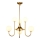 Jupiter 1941 - Chandelier on a pole SELEN 6xG9/40W/230V brass