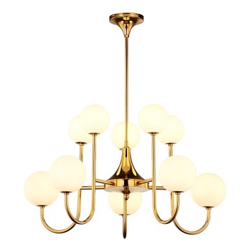 Jupiter 1942 - Chandelier on a pole SELEN 10xG9/40W/230V brass