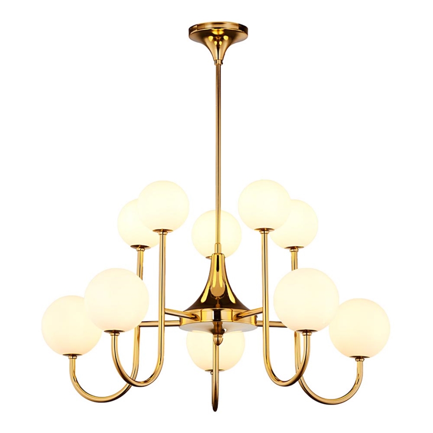 Jupiter 1942 - Chandelier on a pole SELEN 10xG9/40W/230V brass