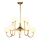 Jupiter 1942 - Chandelier on a pole SELEN 10xG9/40W/230V brass