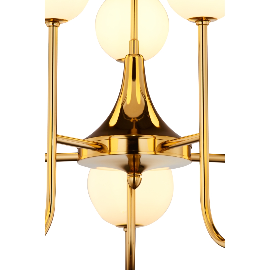 Jupiter 1942 - Chandelier on a pole SELEN 10xG9/40W/230V brass