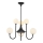 Jupiter 1947 - Chandelier on a pole SELEN 6xG9/40W/230V black