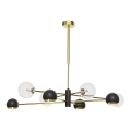 Jupiter 1973 - MOKA Rod Pendant Light 4xGU10/10W/230V + 4xG9/10W/230V gold/black/clear