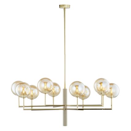 Jupiter 1977 - Chandelier on a pole FEME 10xG9/10W/230V gold/beige