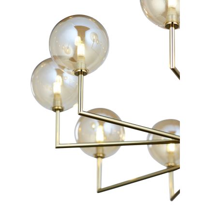 Jupiter 1977 - Chandelier on a pole FEME 10xG9/10W/230V gold/beige
