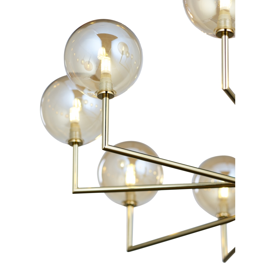 Jupiter 1977 - Chandelier on a pole FEME 10xG9/10W/230V gold/beige