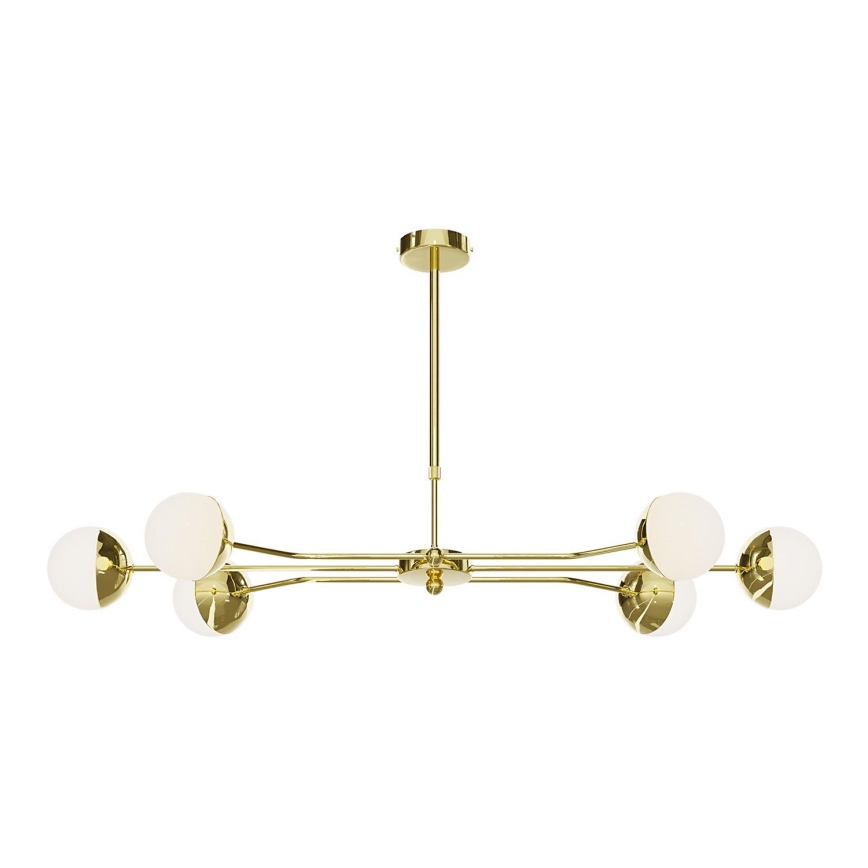 Jupiter 1980 - Chandelier on a pole TRENTO 6xG9/10W/230V gold