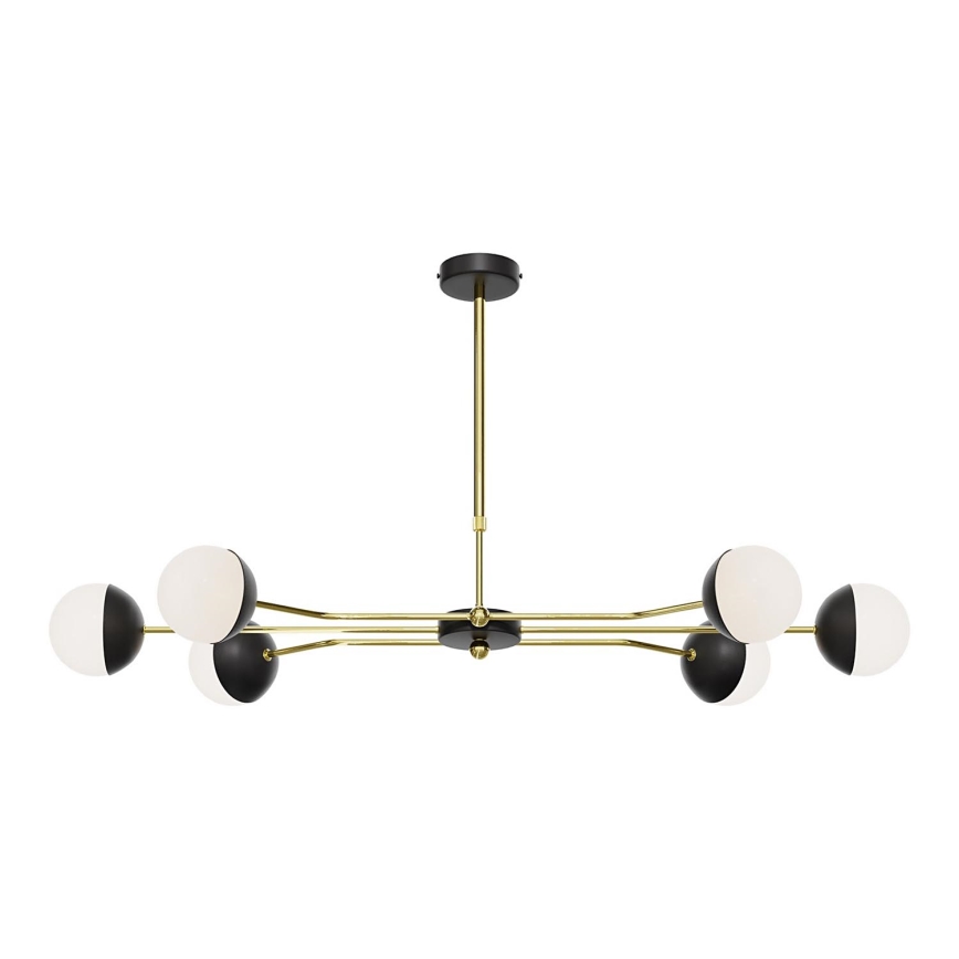 Jupiter 1981 - Chandelier on a pole TRENTO 6xG9/10W/230V black/gold