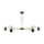 Jupiter 1981 - Chandelier on a pole TRENTO 6xG9/10W/230V black/gold