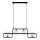 Jupiter 1982 - Chandelier on a string ZAFRA 4xG9/10W/230V black