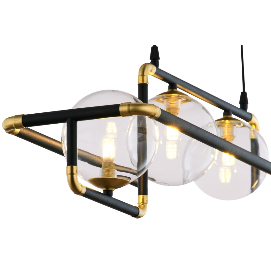 Jupiter 1982 - Chandelier on a string ZAFRA 4xG9/10W/230V black