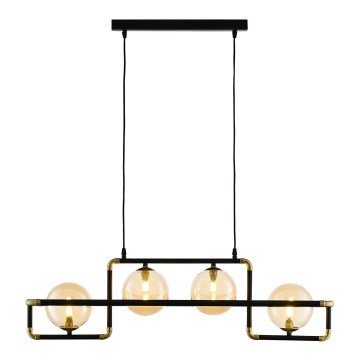 Jupiter 1983 - Chandelier on a string ZAFRA 4xG9/10W/230V black/beige