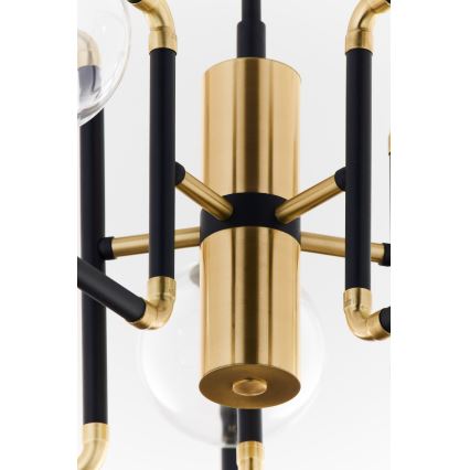 Jupiter 1985 - Chandelier on a pole IBRA 5xG9/10W/230V black/gold