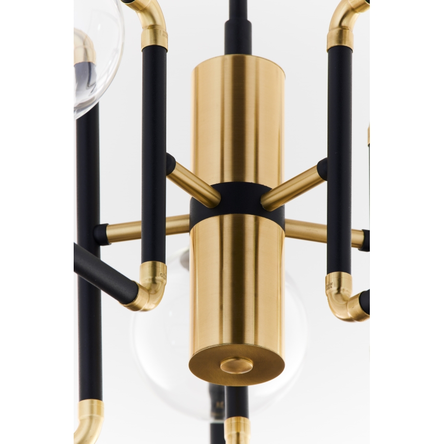Jupiter 1985 - Chandelier on a pole IBRA 5xG9/10W/230V black/gold