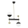 Jupiter 1986 - Chandelier on a pole DEGO 2xG9/10W/230V black/gold