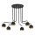 Jupiter 1987 - Chandelier on a pole VILAR 6xGU10/10W/230V black/gold