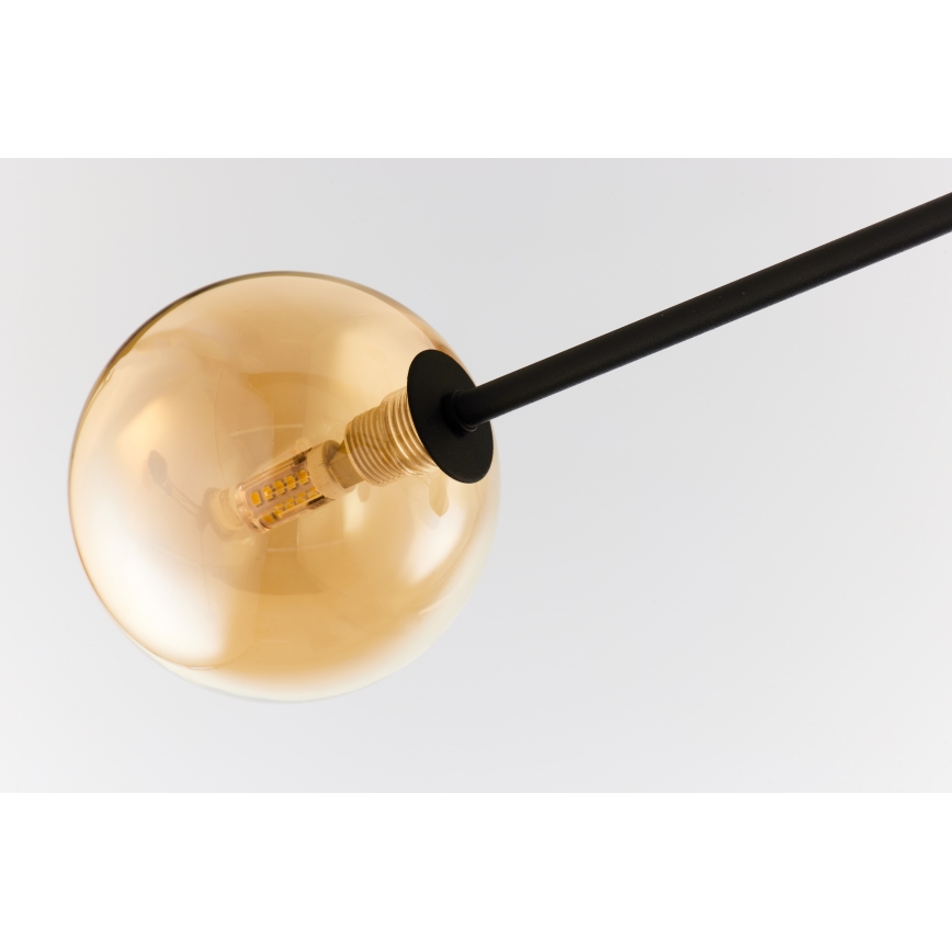 Jupiter 1994 - Chandelier on a pole MOKA 4xGU10/10W/230V + 4xG9/10W/230V black/beige