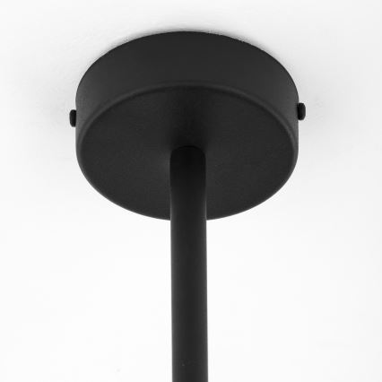 Jupiter 1996 - Chandelier on a pole MOKA 4xGU10/10W/230V + 4xG9/10W/230V black/clear