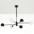 Jupiter 1997 - Chandelier on a pole MOKA 3xGU10/10W/230V + 3xG9/10W/230V black/white