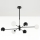 Jupiter 1997 - Chandelier on a pole MOKA 3xGU10/10W/230V + 3xG9/10W/230V black/white