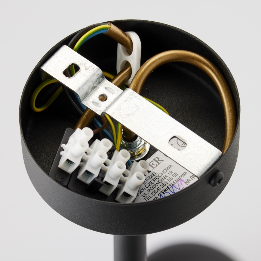 Jupiter 1997 - Chandelier on a pole MOKA 3xGU10/10W/230V + 3xG9/10W/230V black/white