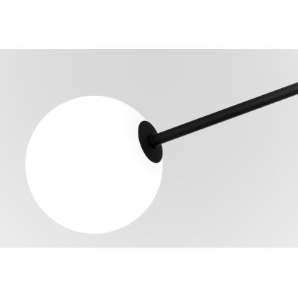 Jupiter 1998 - Chandelier on a pole MOKA 4xGU10/10W/230V + 4xG9/10W/230V black/white