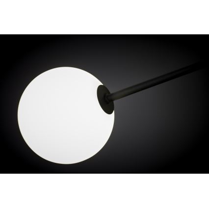 Jupiter 1998 - Chandelier on a pole MOKA 4xGU10/10W/230V + 4xG9/10W/230V black/white