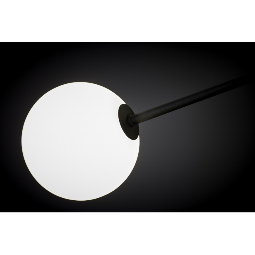 Jupiter 1998 - Chandelier on a pole MOKA 4xGU10/10W/230V + 4xG9/10W/230V black/white