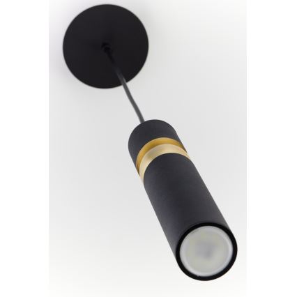 Jupiter 2003 - Chandelier on a string ALAS 1xGU10/10W/230V black/gold