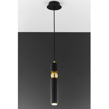 Jupiter 2003 - Chandelier on a string ALAS 1xGU10/10W/230V black/gold
