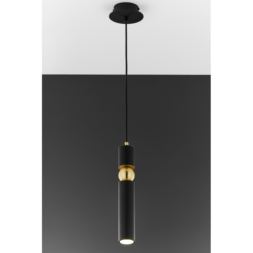 Jupiter 2003 - Chandelier on a string ALAS 1xGU10/10W/230V black/gold