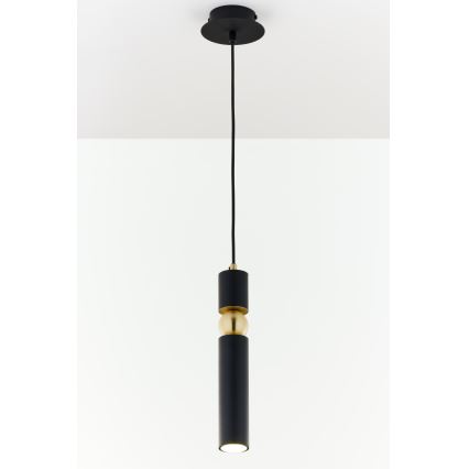 Jupiter 2003 - Chandelier on a string ALAS 1xGU10/10W/230V black/gold