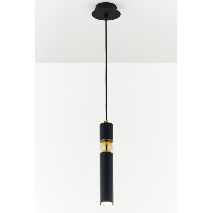 Jupiter 2003 - Chandelier on a string ALAS 1xGU10/10W/230V black/gold