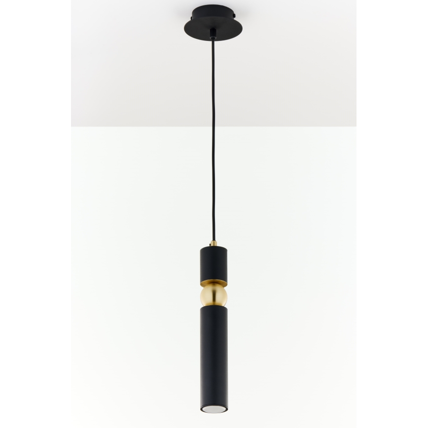 Jupiter 2003 - Chandelier on a string ALAS 1xGU10/10W/230V black/gold