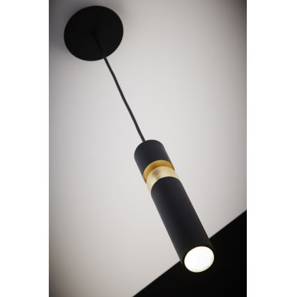Jupiter 2003 - Chandelier on a string ALAS 1xGU10/10W/230V black/gold