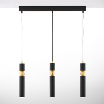 Jupiter 2004 - Chandelier on a string ALAS 3xGU10/10W/230V black/gold