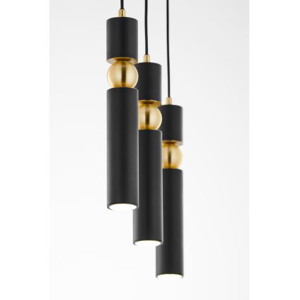 Jupiter 2004 - Chandelier on a string ALAS 3xGU10/10W/230V black/gold
